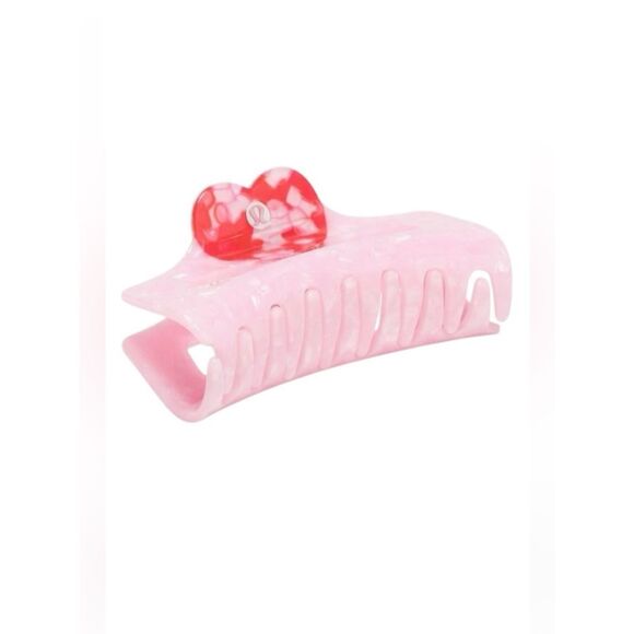 lululemon athletica Accessories - Lululemon Extra Large Claw Hair Clip Heart Blush Blend/Oxford Red
